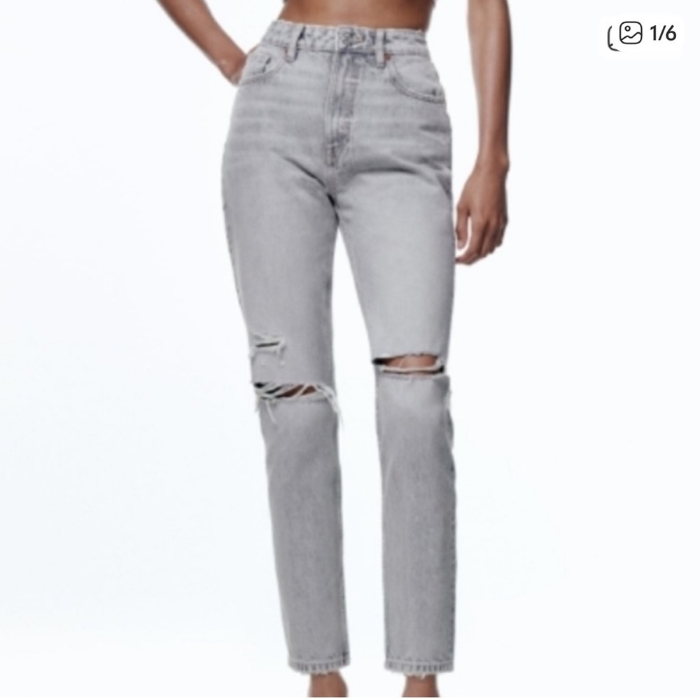 H&M Women's Gray Straight Leg Jeans! Nwot